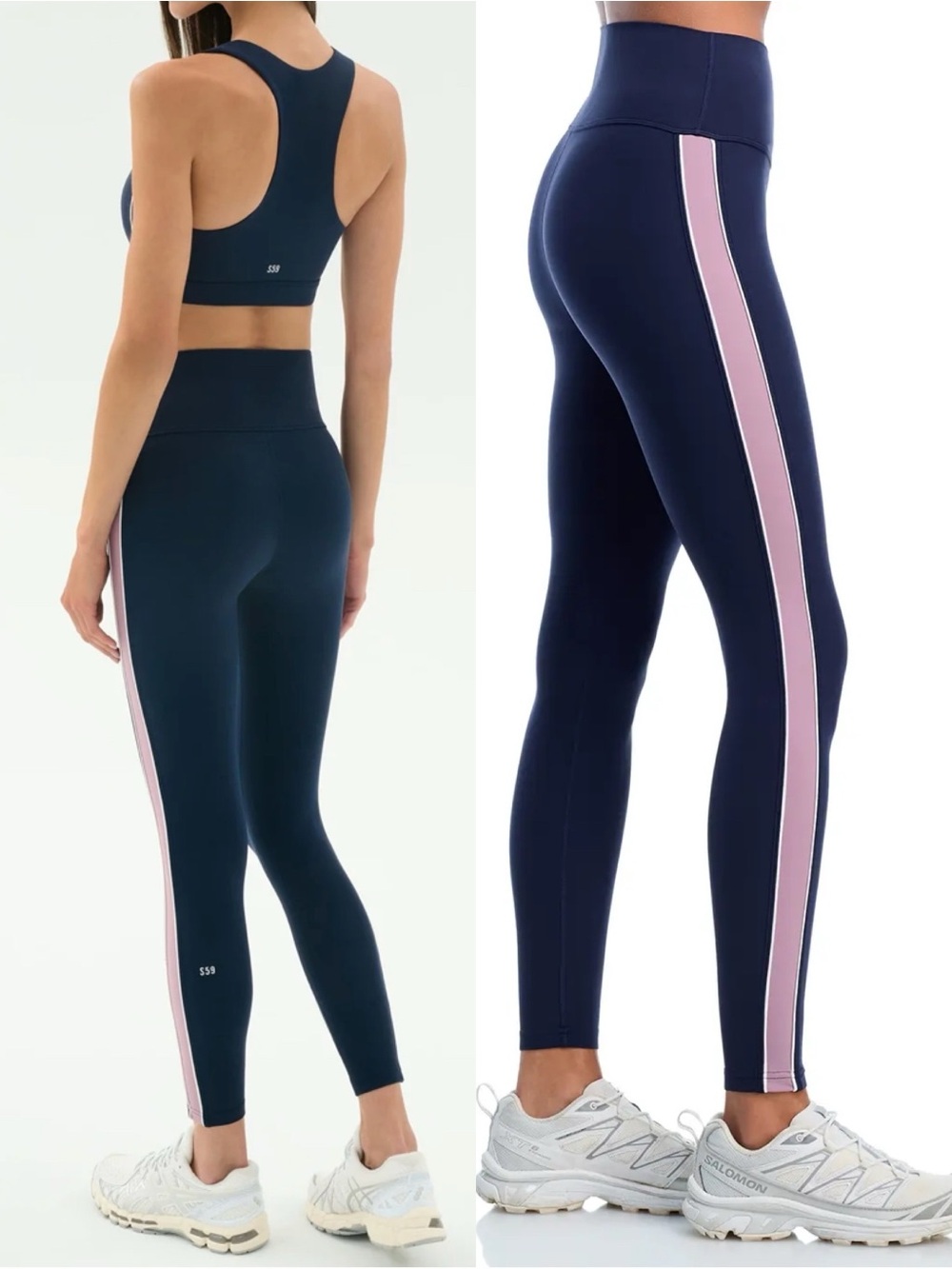 SPLITS59 Margot Rigor Leggings Indigo/Blush